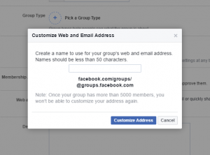 Create a Facebook group 12